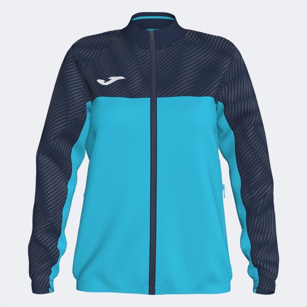 MONTREAL FULL ZIP SWEATSHIRT FLUOR TURQUOISE-NAVY