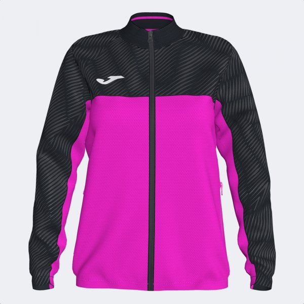 MONTREAL FULL ZIP SWEATSHIRT FLUOR PINK BLACK