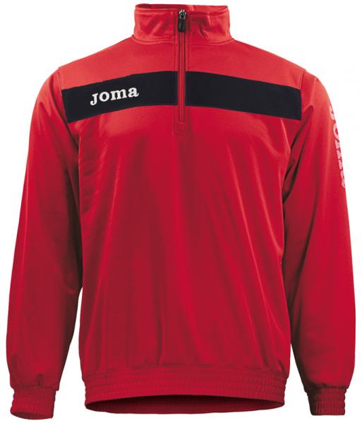ACADEMY POLYFLEECE 235 GR SWEATSHIRT RED-BLAC