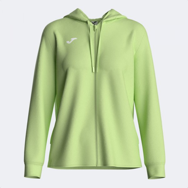 SCULPTURE II ZIP-UP HOODIE LIME