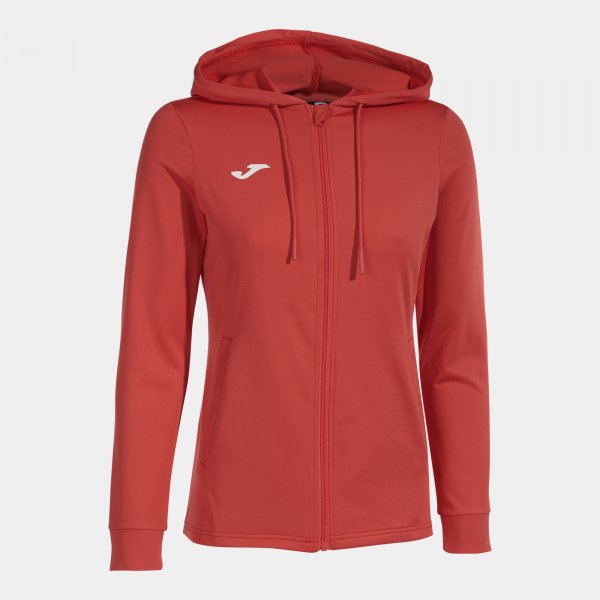 SCULPTURE II ZIP-UP HOODIE RED