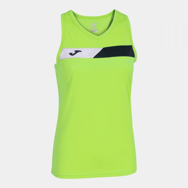 COURT SLEEVELESS SHIRT LIME BLACK