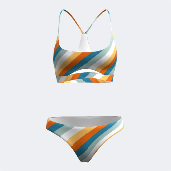 SANTA MÓNICA II BIKINI ORANGE WHITE