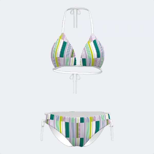 SANTA MÓNICA II BIKINI WHITE GREEN
