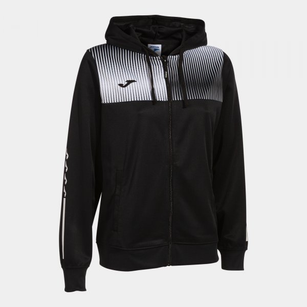 ECO SUPERNOVA ZIP-UP HOODIE BLACK WHITE