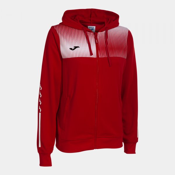 ECO SUPERNOVA ZIP-UP HOODIE RED WHITE