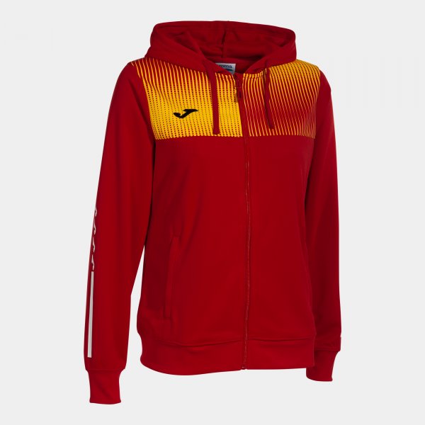 ECO SUPERNOVA ZIP-UP HOODIE RED YELLOW