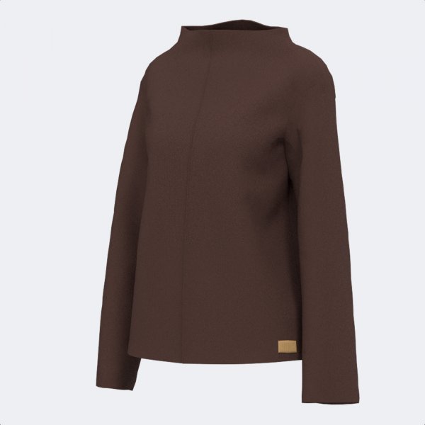 MIMETIC SWEATSHIRT BROWN