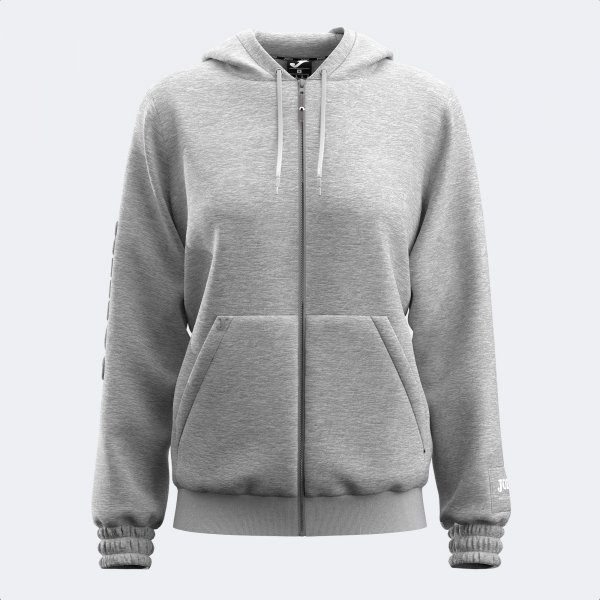 URBAN STREET ZIP-UP HOODIE MELANGE GRAY
