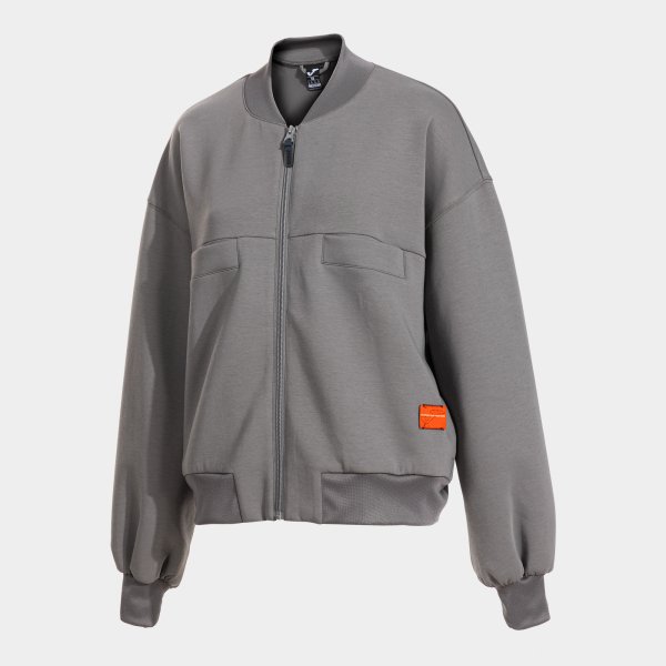 STEP FULL ZIP SWEATSHIRT GRAY