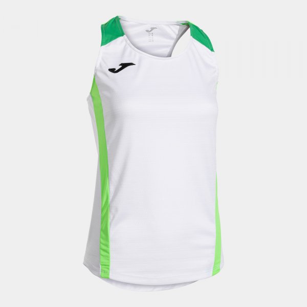 MONTREAL SLEEVELESS SHIRT WHITE FLUOR GREEN
