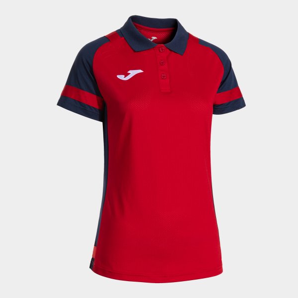 LIDER SHORT SLEEVE POLO RED NAVY BLUE