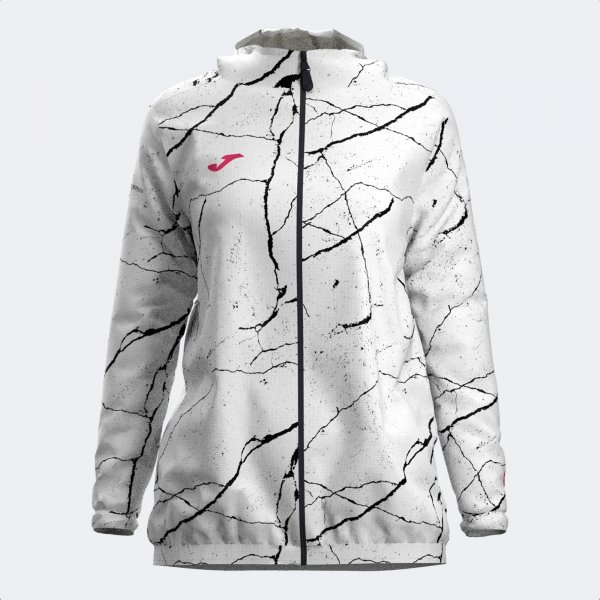 R-NIGHT RAINCOAT WHITE BLACK