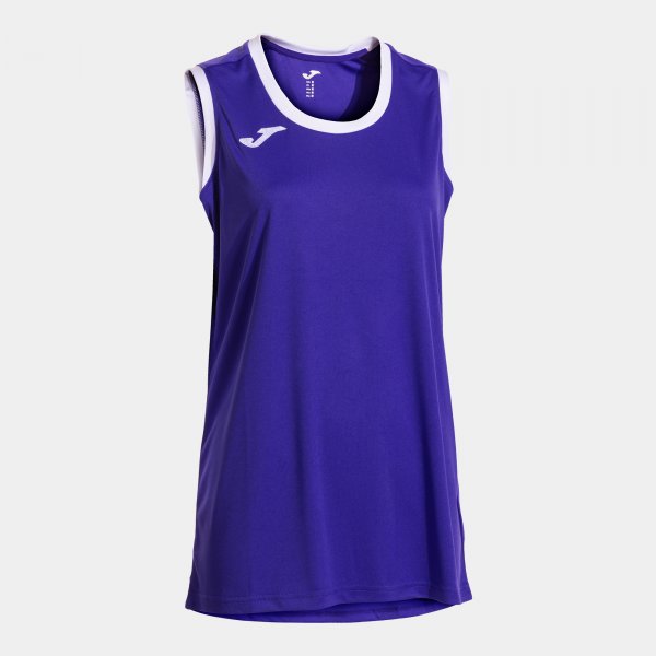 CANCHA SLEEVELESS SHIRT VIOLET WHITE