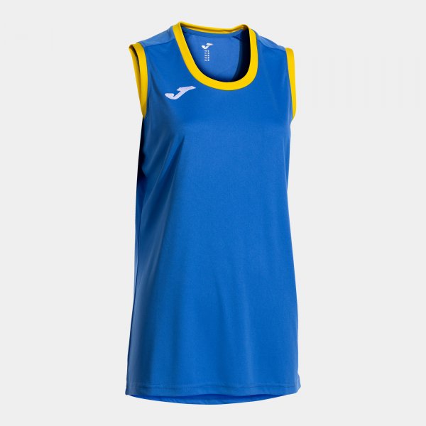 CANCHA SLEEVELESS SHIRT ROYAL BLUE YELLOW