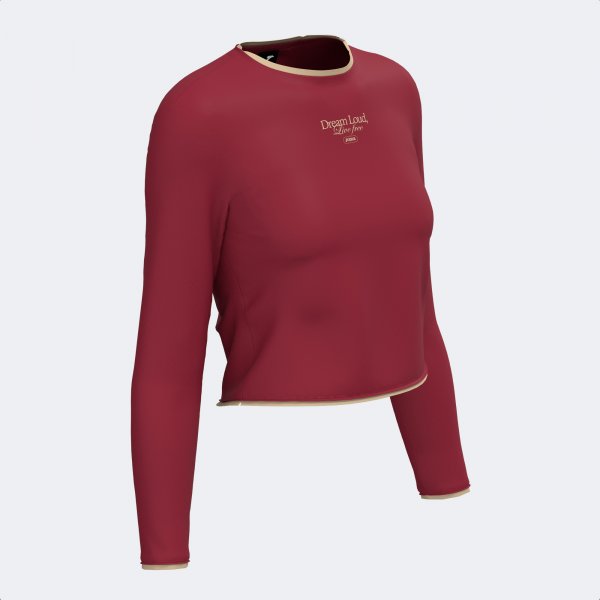 MIMETIC LONG SLEEVE T-SHIRT DARK RED