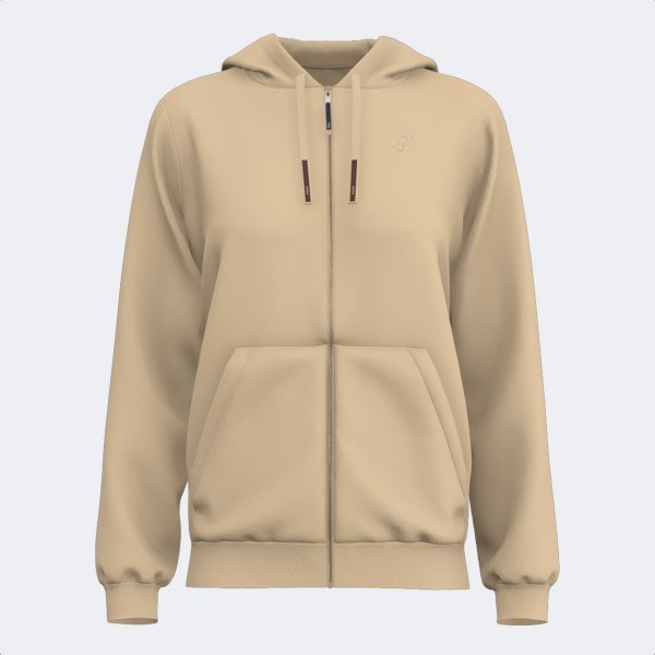 URBAN AESTHETICS ZIP-UP HOODIE BEIGE