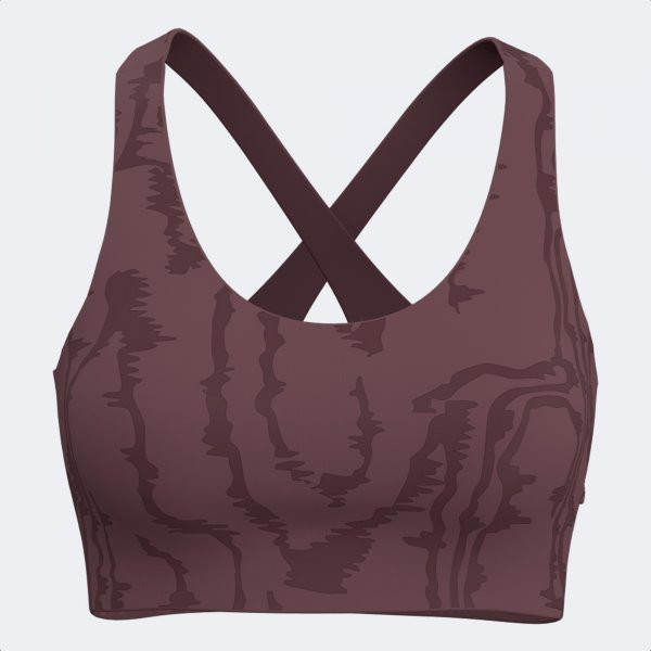 INDOOR GYM SPORT BRA BROWN ORANGE