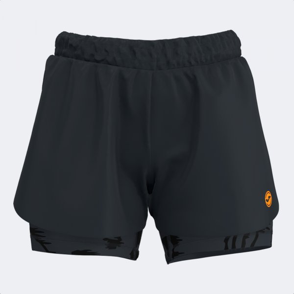 INDOOR GYM SHORT BLACK ORANGE