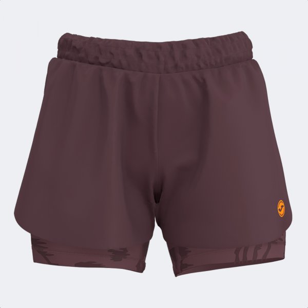 INDOOR GYM SHORT BROWN ORANGE