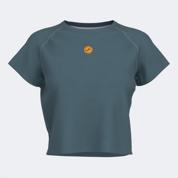 INDOOR GYM SHORT SLEEVE T-SHIRT BLUE ORANGE