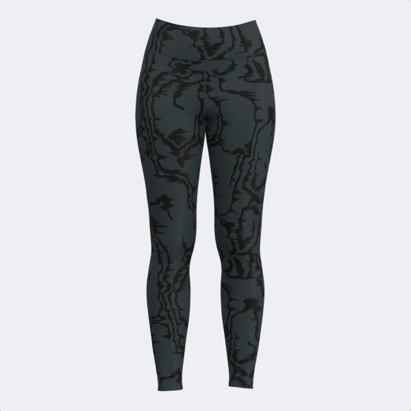 INDOOR GYM LONG TIGHTS BLACK ORANGE