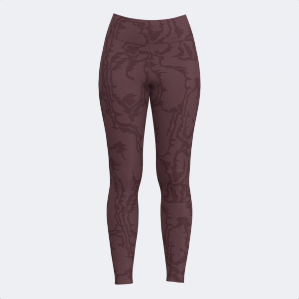 INDOOR GYM LONG TIGHTS BROWN ORANGE