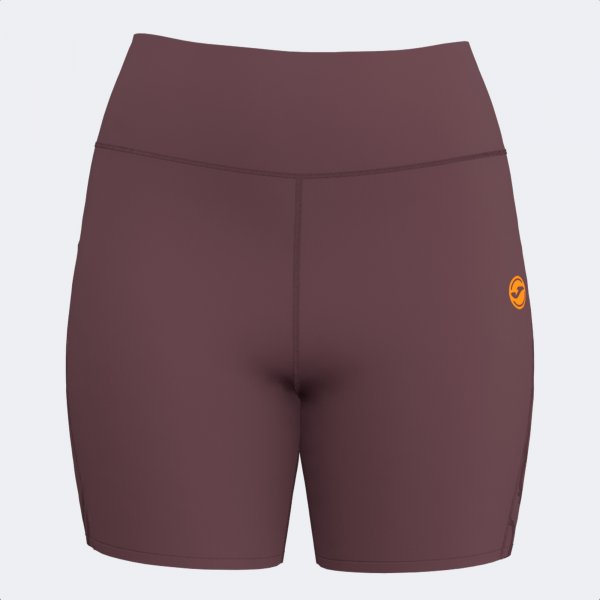 INDOOR GYM SHORT TIGHTS BROWN ORANGE