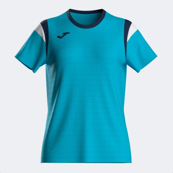 TERRA SHORT SLEEVE T-SHIRT FLUOR TURQUOISE DARK NAVY