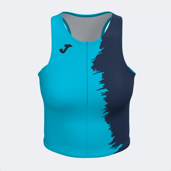 PICASHO TOP FLUOR TURQUOISE DARK NAVY