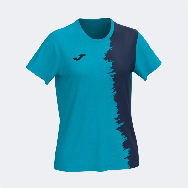 PICASHO SHORT SLEEVE T-SHIRT FLUOR TURQUOISE DARK NAVY