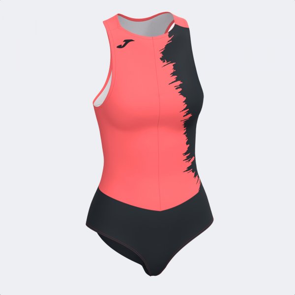PICASHO BODYSUIT FLUOR CORAL BLACK