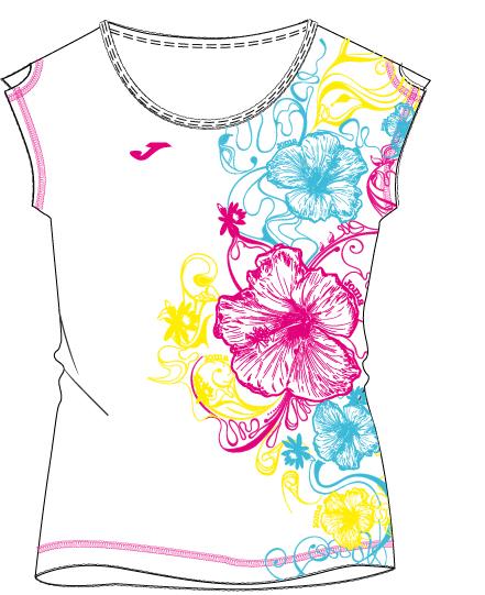 GIRL S/S PRINTED WHITE T-SHIRT 