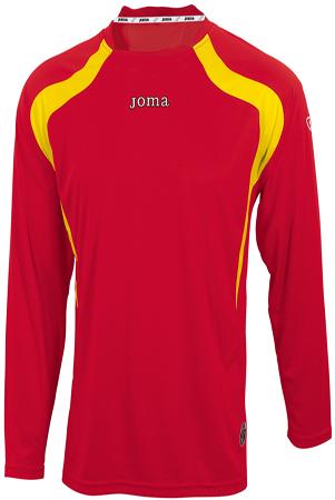 SHIRT CHAMPIONSHIP L/S RED YELLOW