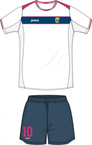 JUNIOR SET (SHIRT+SHORT) WHITE-NAVY