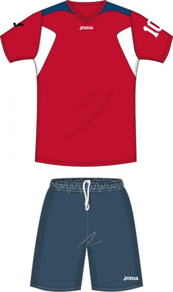 JUNIOR SET (SHIRT+SHORT) RED-NAVY