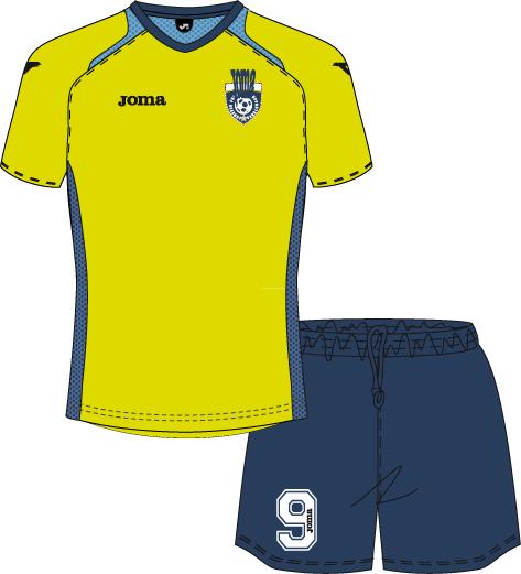SET OF 2 PIECES LIME-NAVY(T-SHIRT+SHORT) 