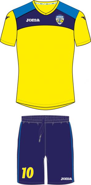 YELLOW-NAVY JR S/S SET