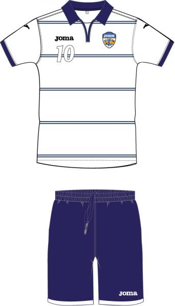 WHITE-NAVY JR S/S SET