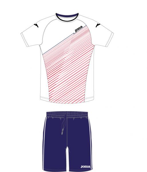 WHITE-NAVY JR S/S SET