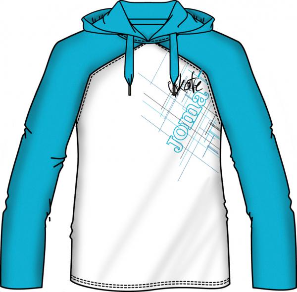 SKATE WHITE/BLUE L/S SHIRT