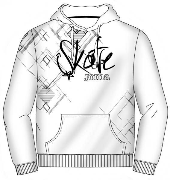 SKATE WHITE SWEATSHIRT