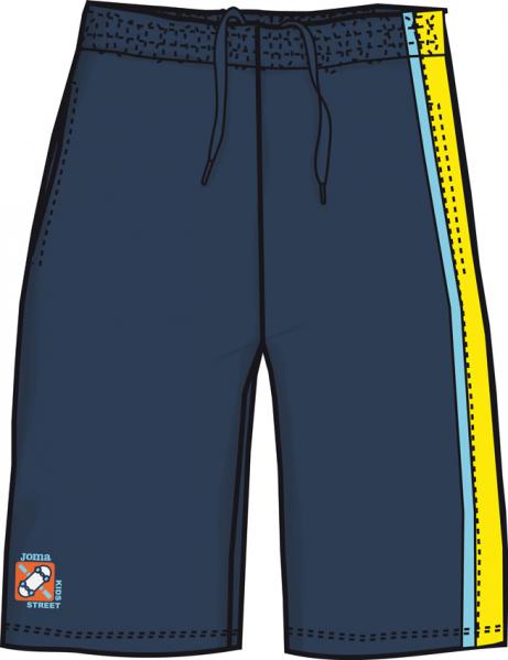 SUMMER SET NAVY-YELLOW BERMUDA
