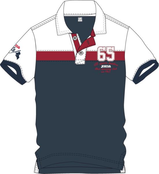 CLASSIC S/S NAVY-WHITE POLO 
