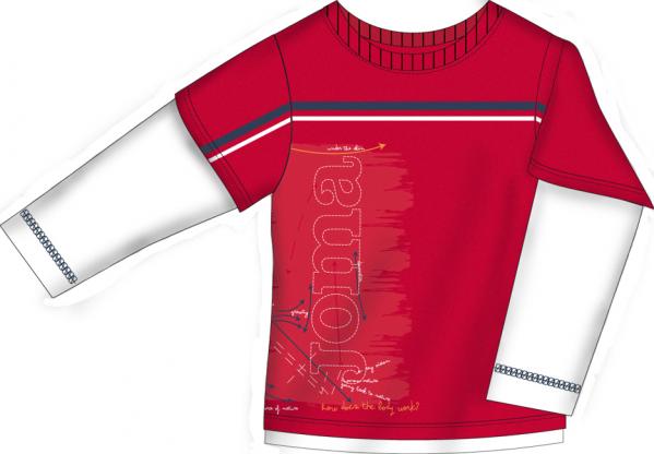 BLUE CLUB RED/WHITE L/S SHIRT