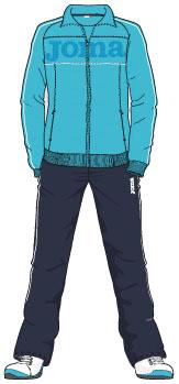 BLUE CLUB GREY-NAVY TRACKSUIT