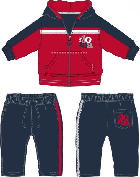BABY COLLECTION RED-NAVY TRACKSUIT