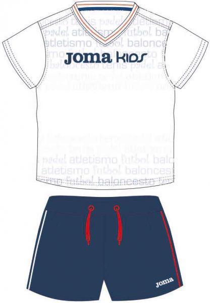 SET BABY BLUE CLUB SHIRT+SHORT WHITE NAVY