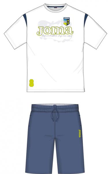 POLY SET (SHIRT+SHORT) WHITE-NAVY