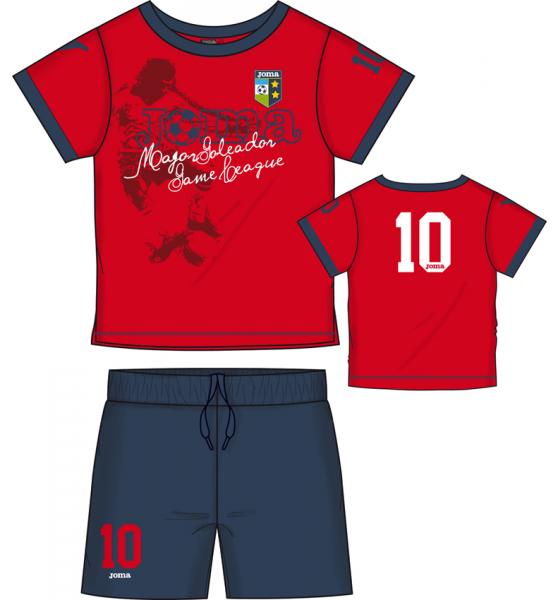 JUNIOR SET (SHIRT+SHORT) RED-NAVY